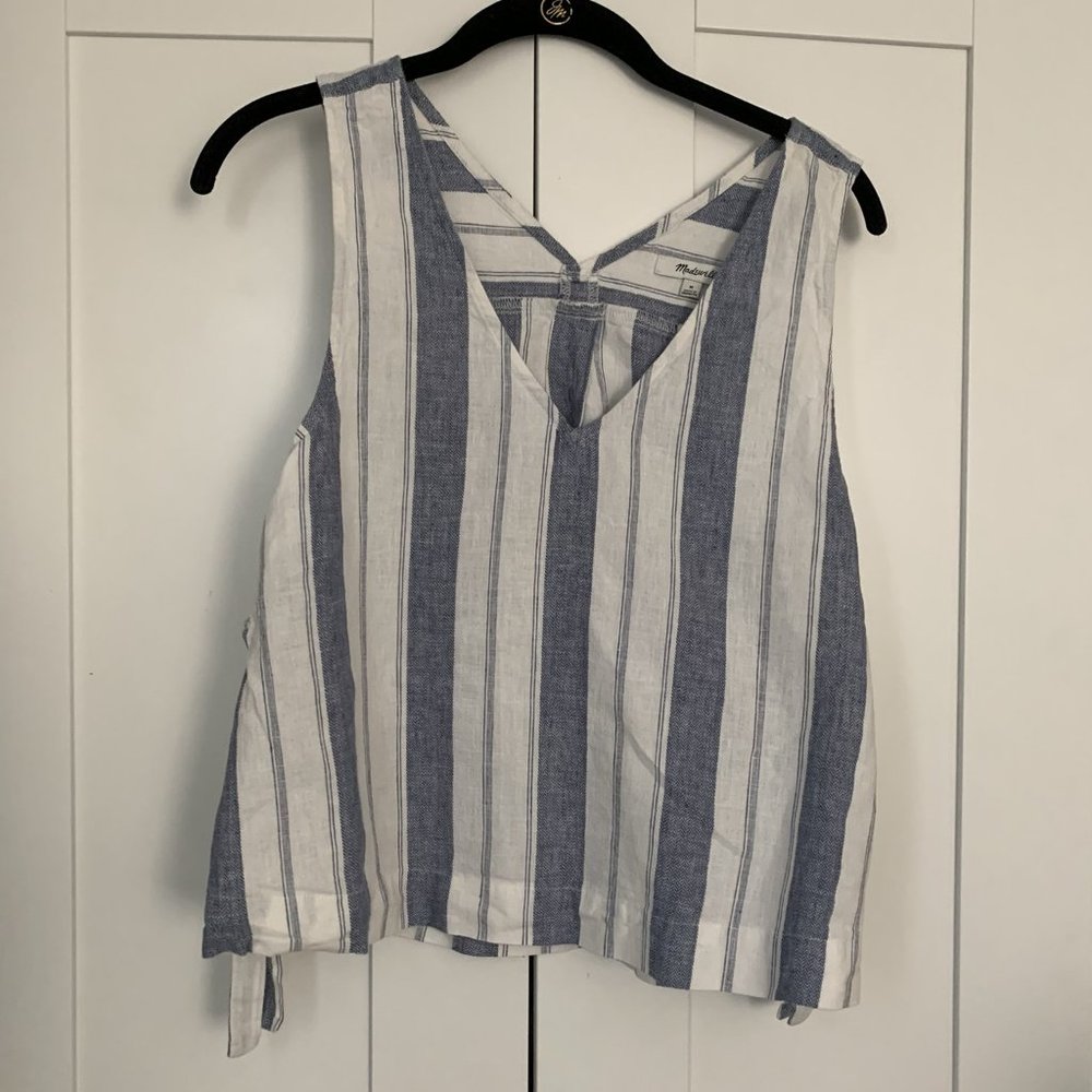 Madewell Tie Side Sleeveless Blouse